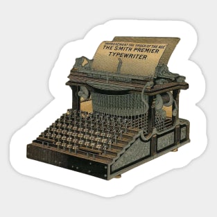 Victorian Typewriter Sticker